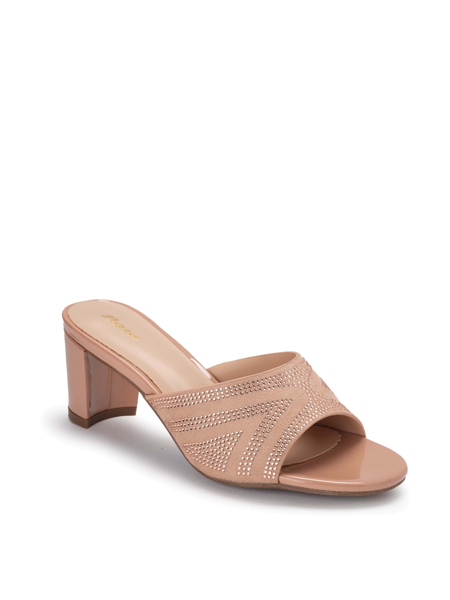 Embellished Block Heel Sandals