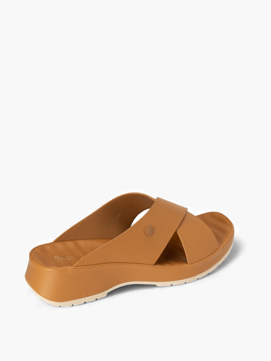 Comfit Slip-On Sandals with Crisscross Straps