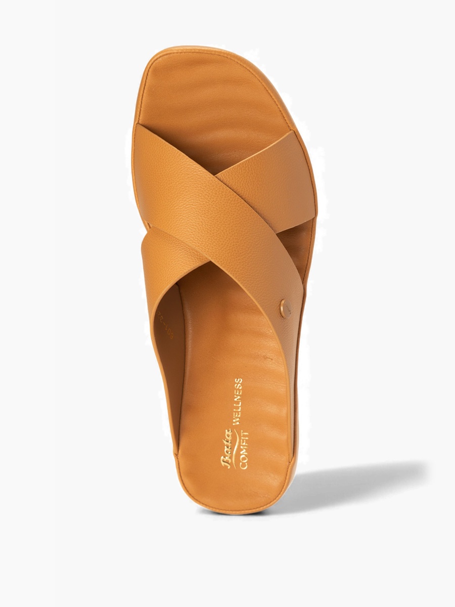 Comfit Slip-On Sandals with Crisscross Straps