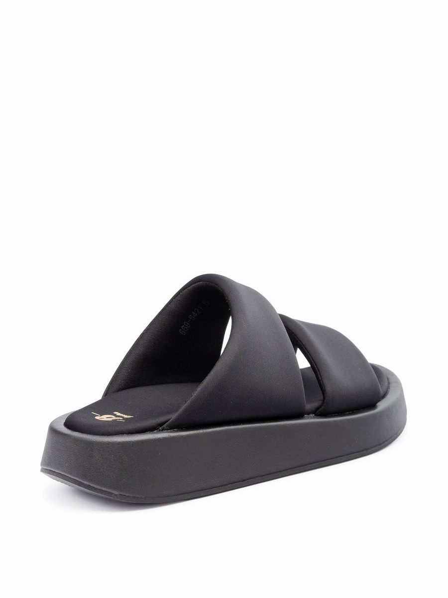 Double-Strap Platform Slide Sandals