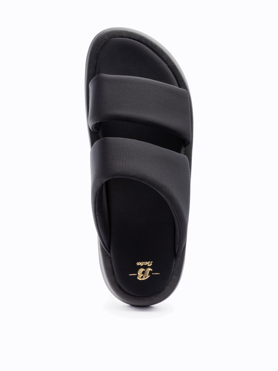Double-Strap Platform Slide Sandals