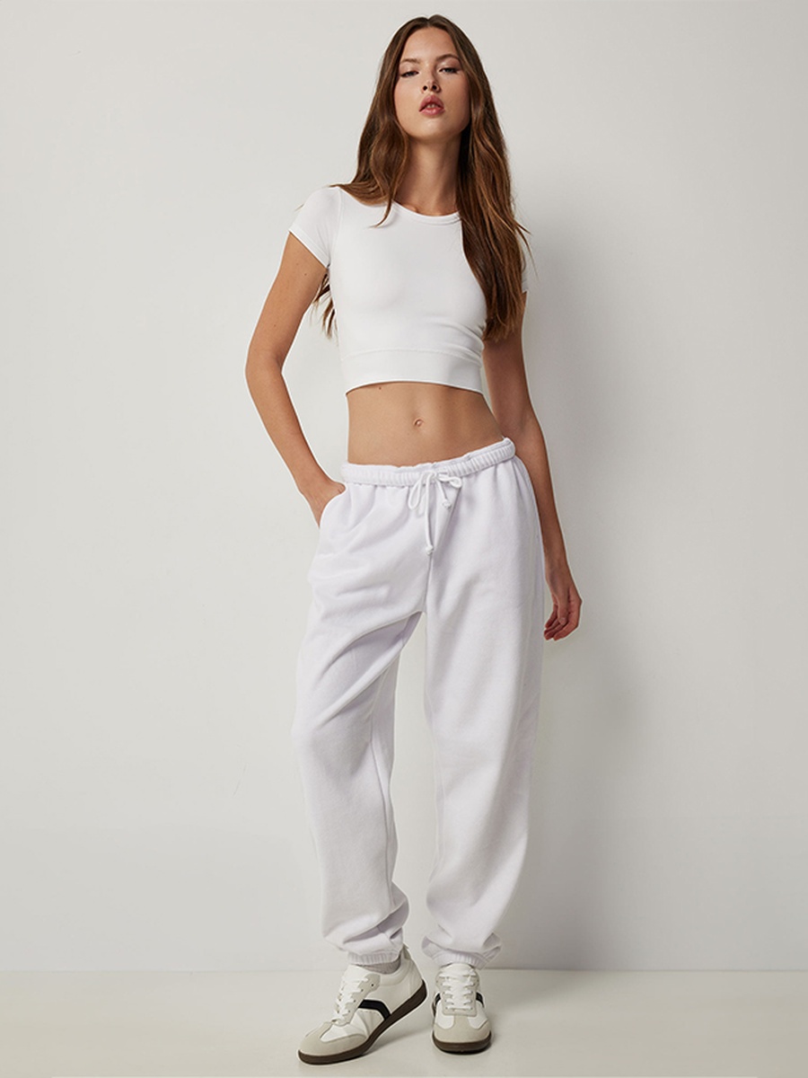 Seamless Crop Crew Neck Top
