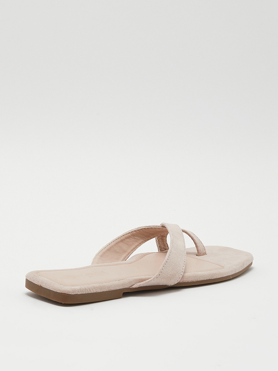 Plain Thong Toe Ring Flat Sandals