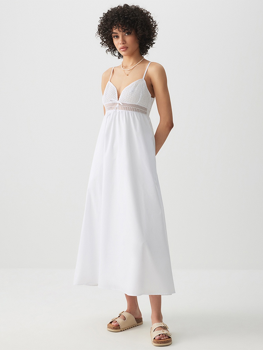 Smocked Bust Maxi Dress