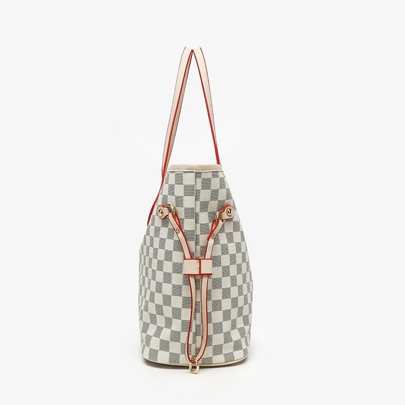 Multi-Color Checkered Tote Bag