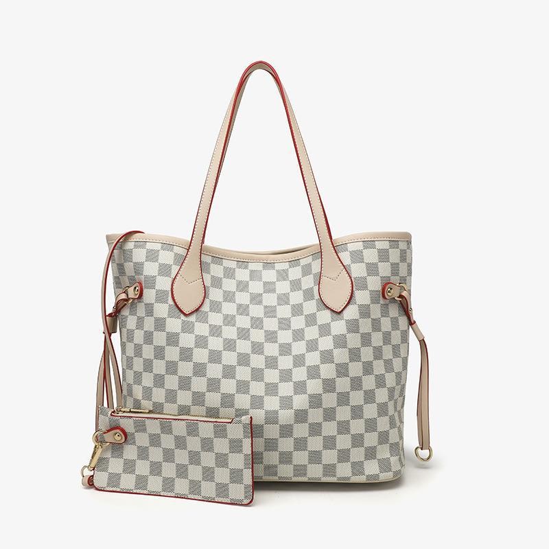 Multi-Color Checkered Tote Bag