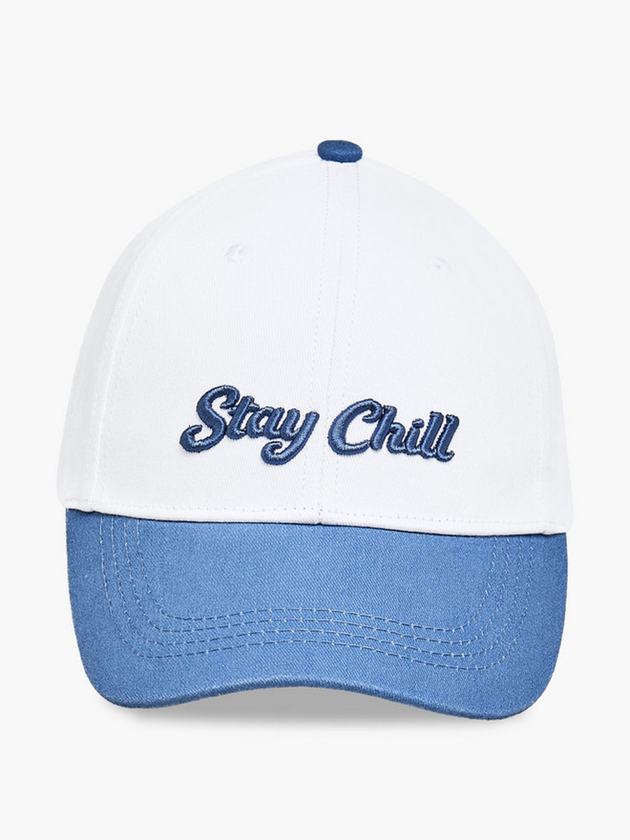 Men Cap with Slogan Embroidery