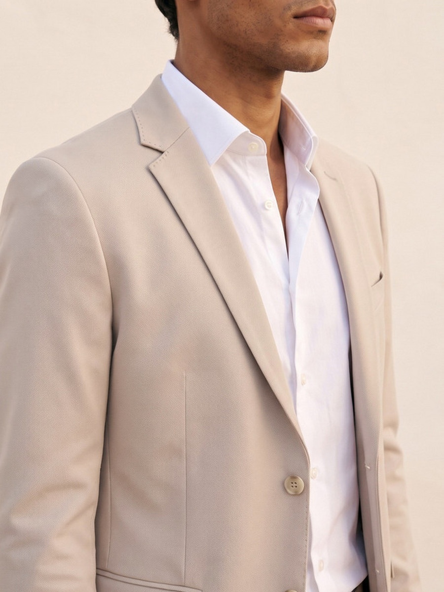 Textured Regular Fit Blazer