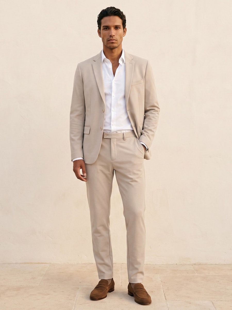 Textured Regular Fit Blazer