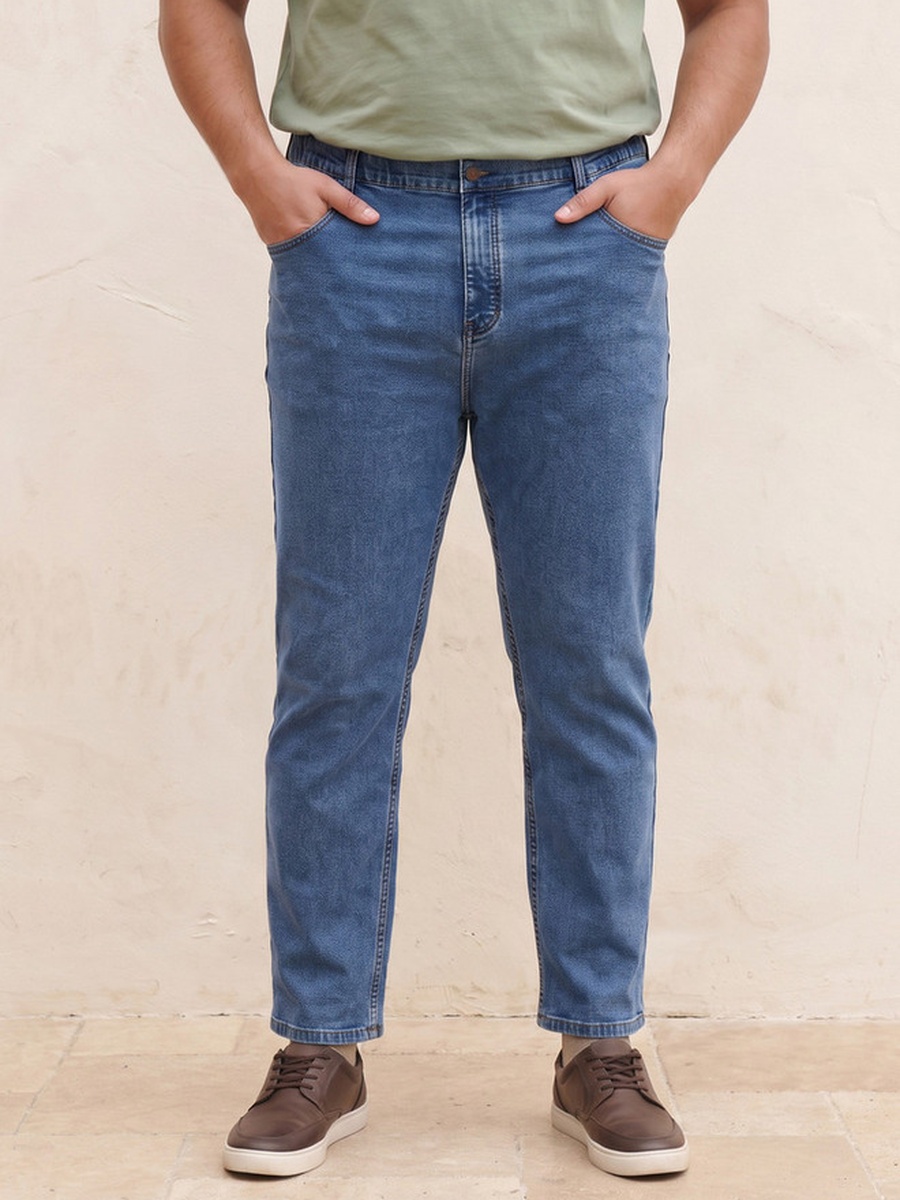 Plus Regular Fit Flexi Waist Jeans