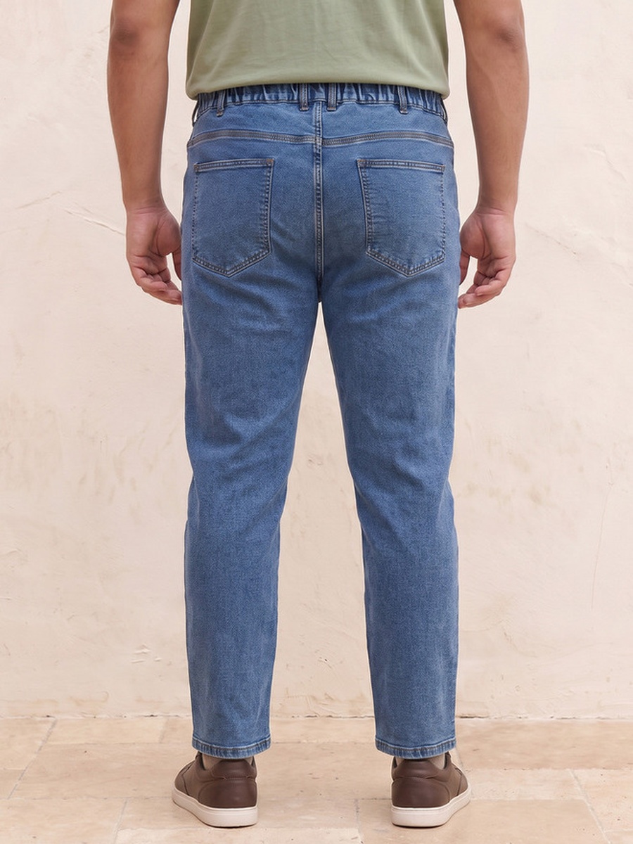 Plus Regular Fit Flexi Waist Jeans