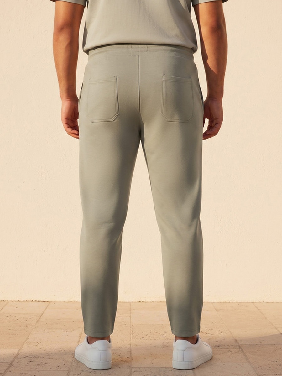 Plus Regular Fit Joggers with Pintuck Detail