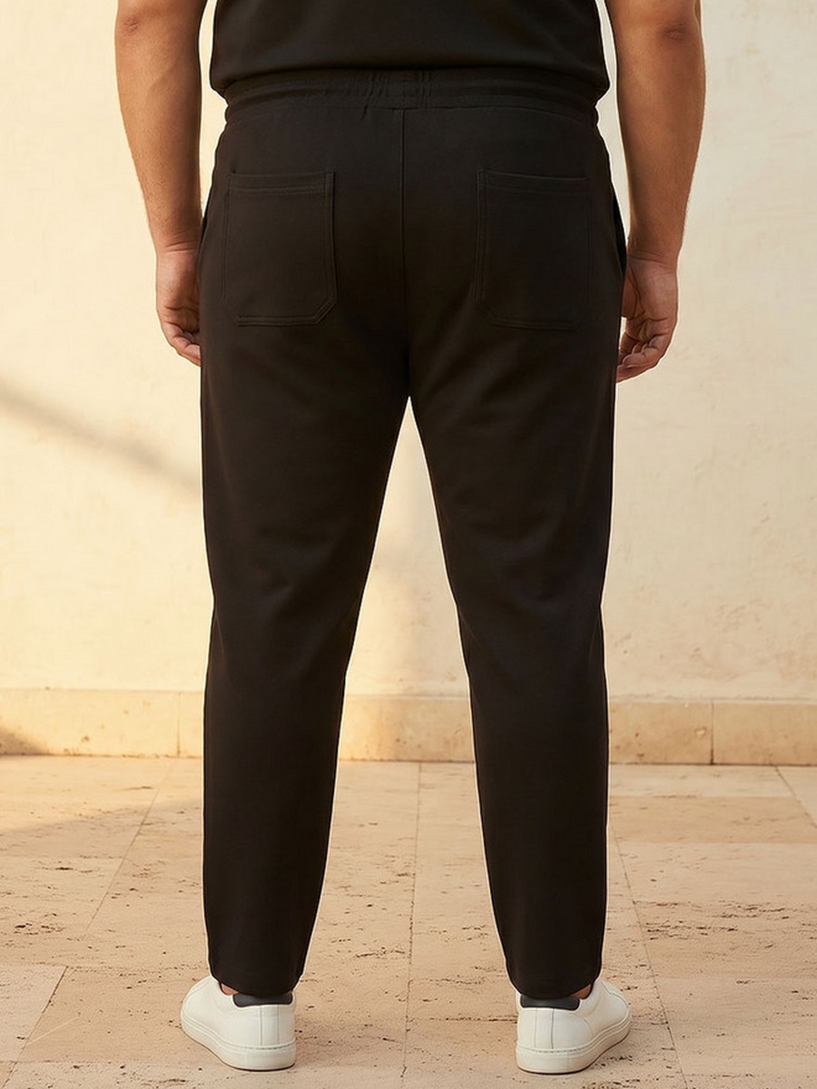 Plus Regular Fit Joggers with Pintuck Detail