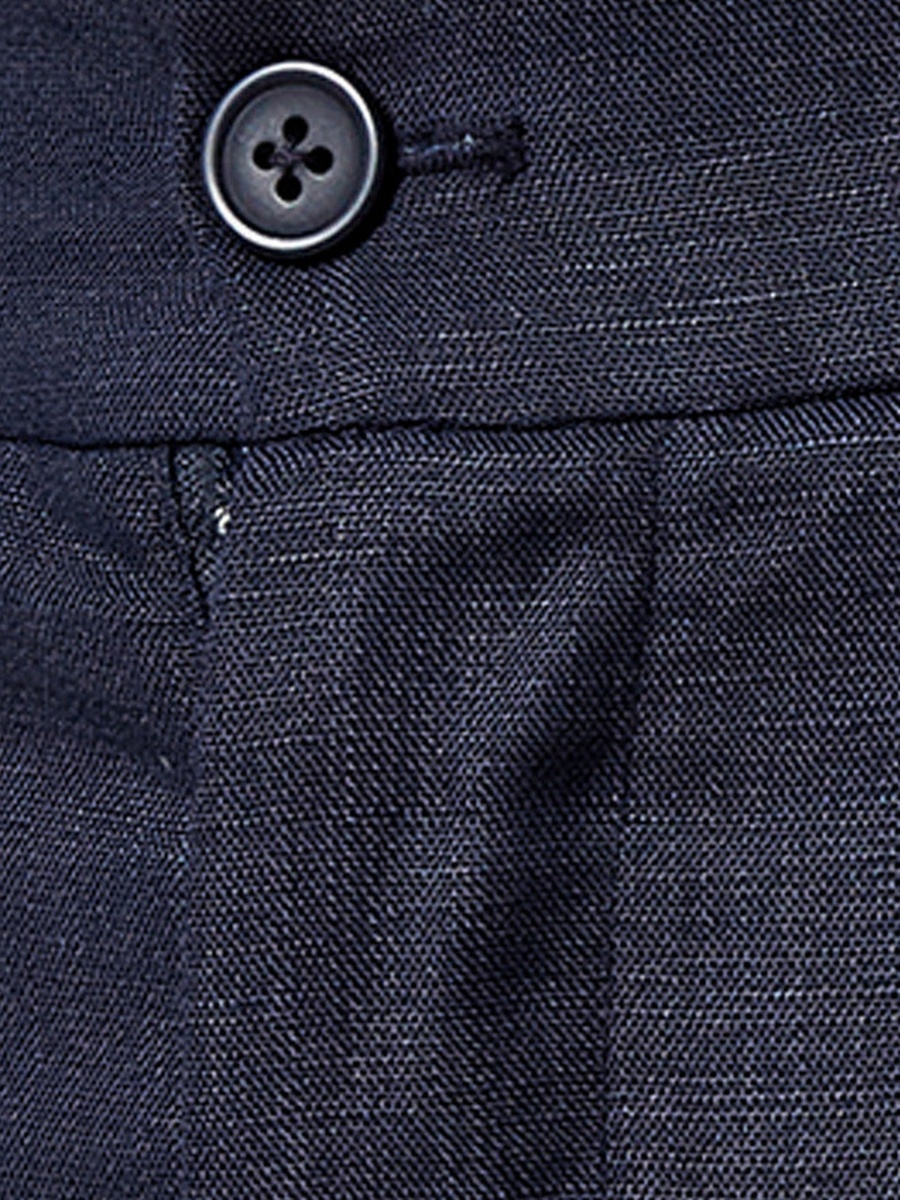 Regular Fit Linen Blend Trousers
