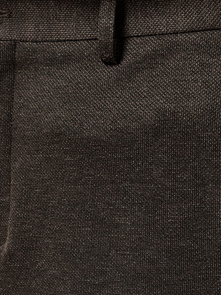 Regular Fit Dobby Formal Trousers