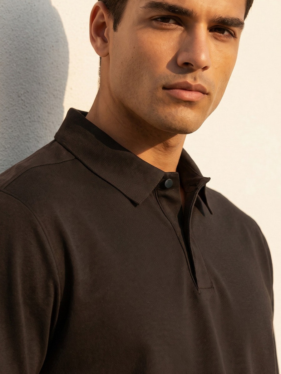 Collared 2 Way Stretch Polo T-Shirt