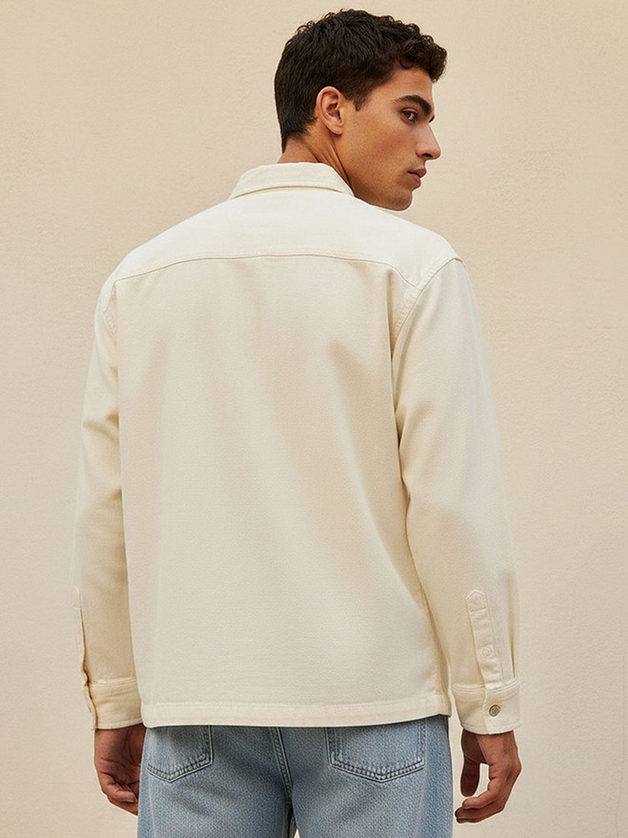 Regular Fit Collared Long Sleeves Shirt