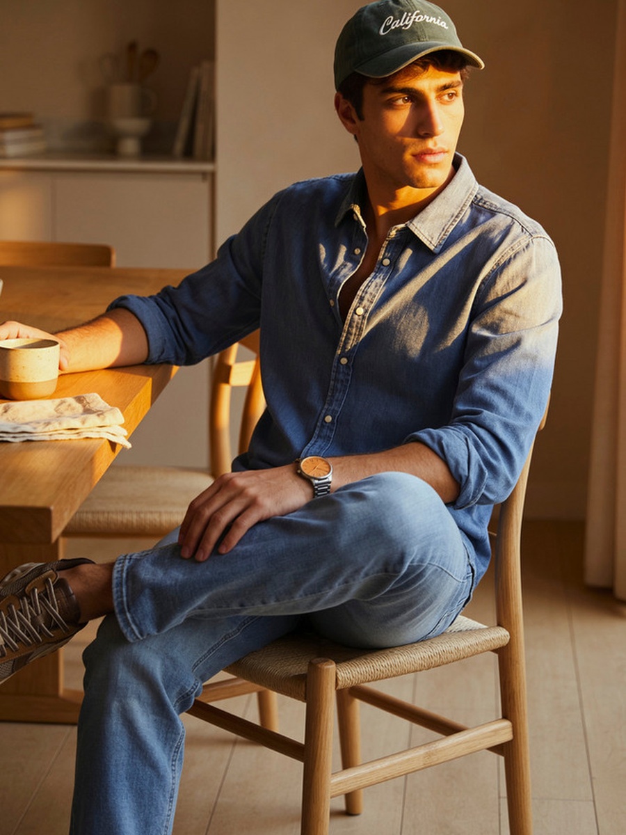 Regular Fit Collared Long Sleeves Shirt