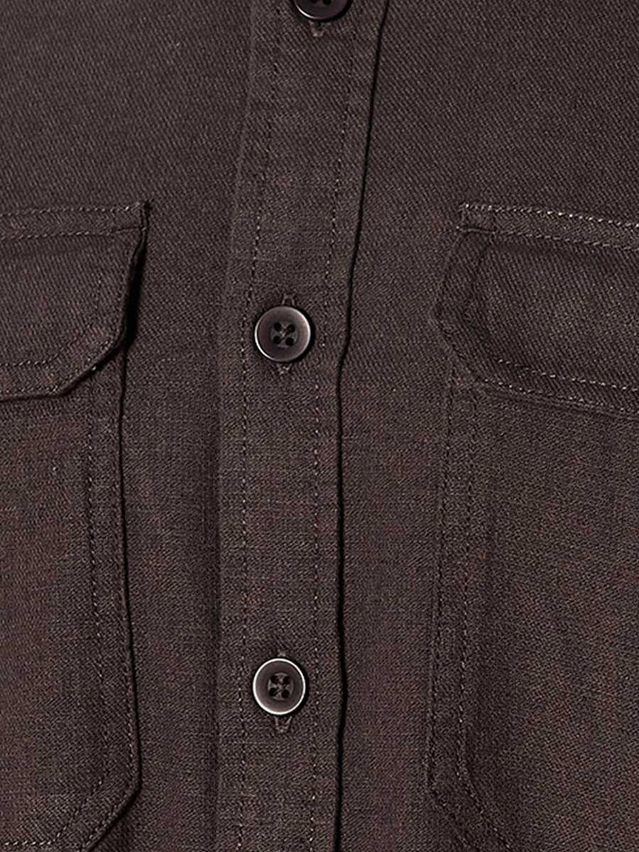 Button-Down Collar Long Sleeves Shirt