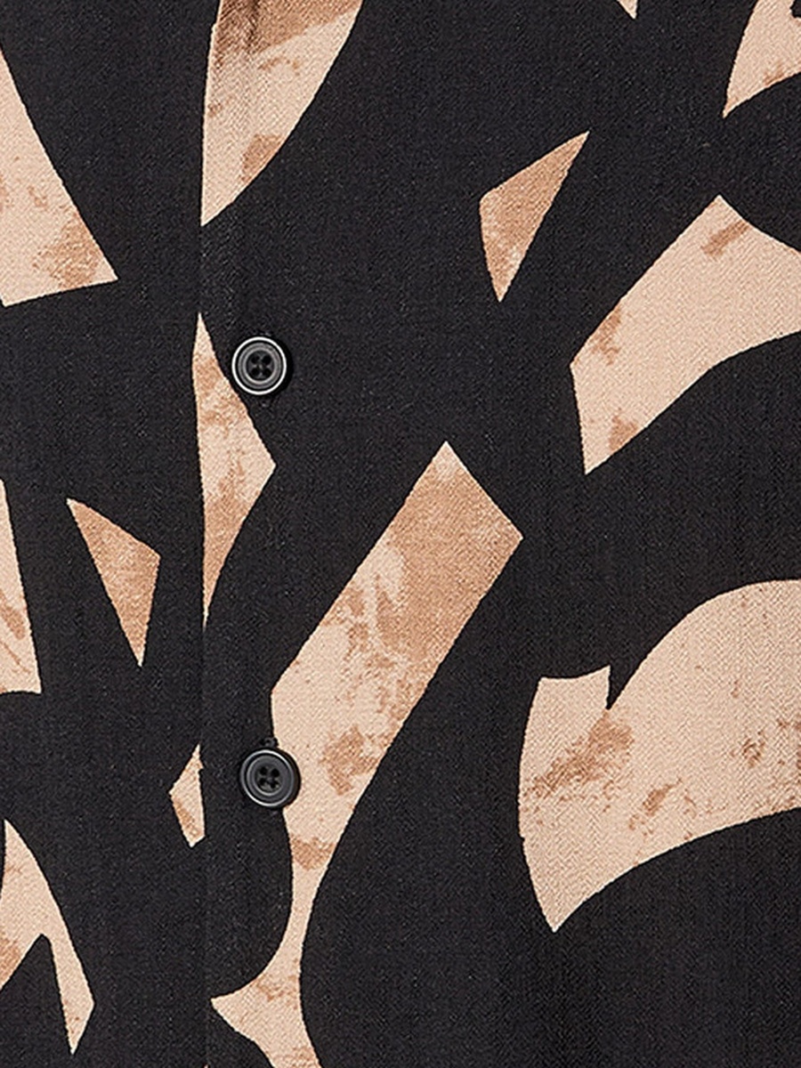 Regular Fit Collared Printed Short Sleeves Resort Shirt