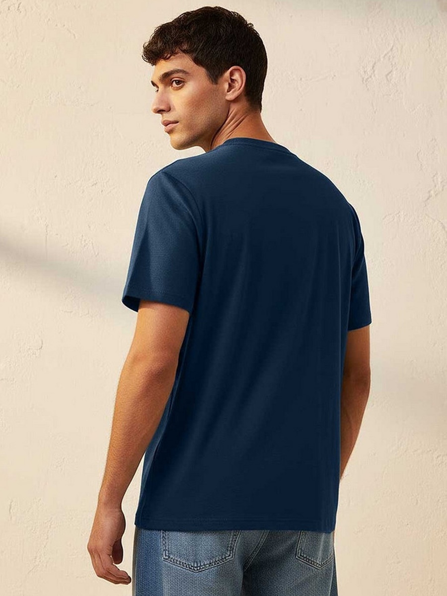 Regular Fit Crew Neck Short Sleeves Logo Print T-Shirt
