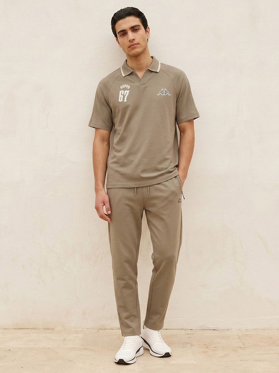 2 Way Stretch Johnny Collar Polo T-Shirt