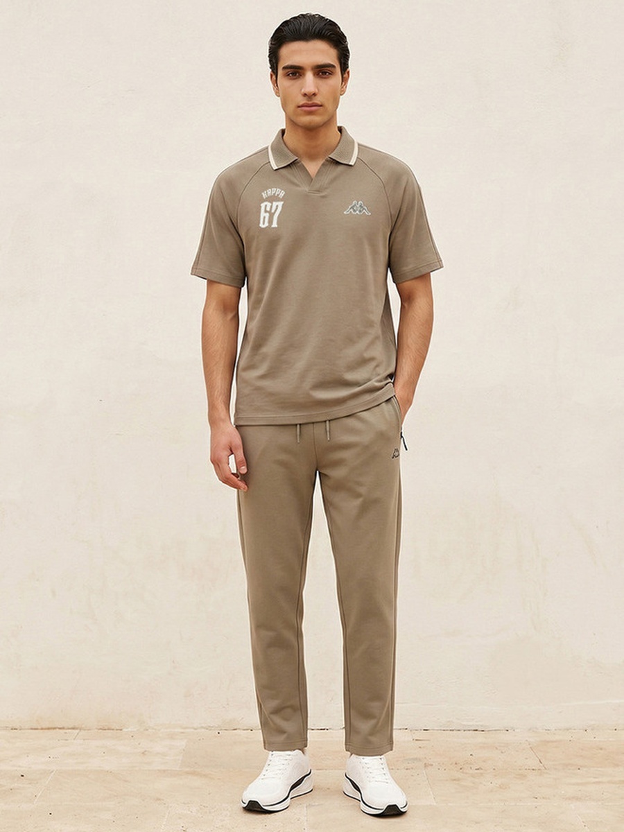 2 Way Stretch Johnny Collar Polo T-Shirt