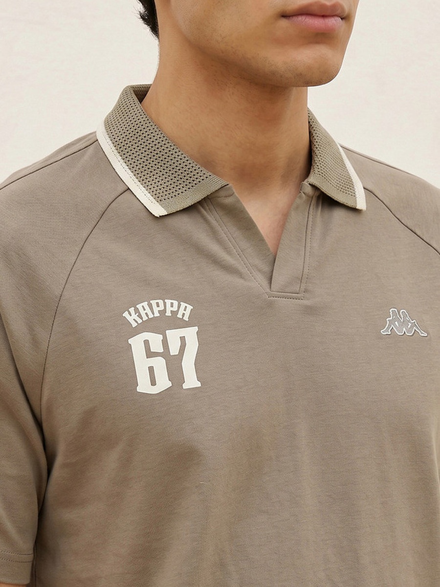 2 Way Stretch Johnny Collar Polo T-Shirt