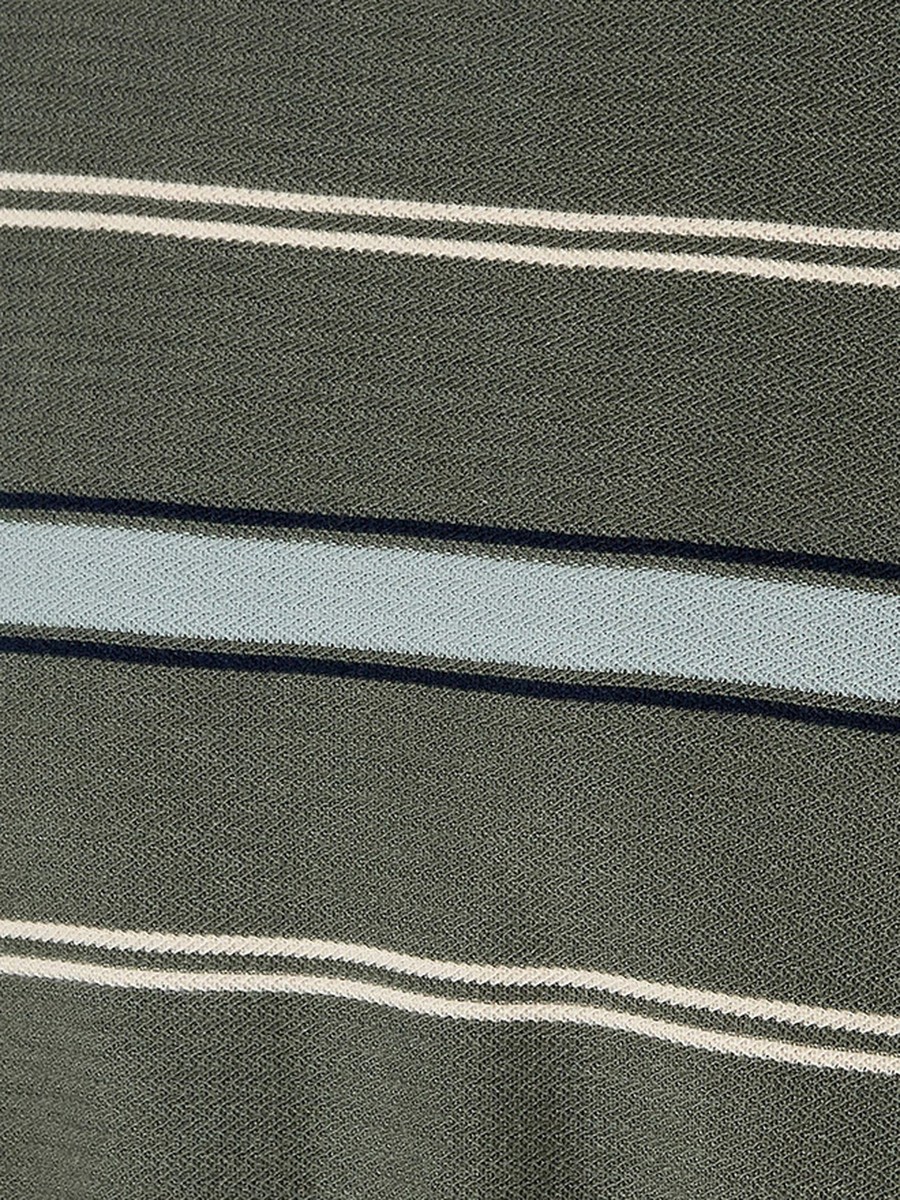 Crew Neck Short Sleeves Striped T-Shirt