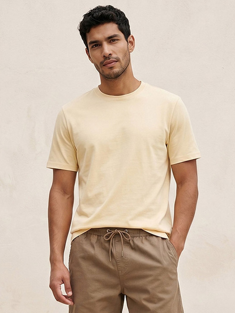 Relaxed Fit Crew Neck Short Sleeves T-Shirt