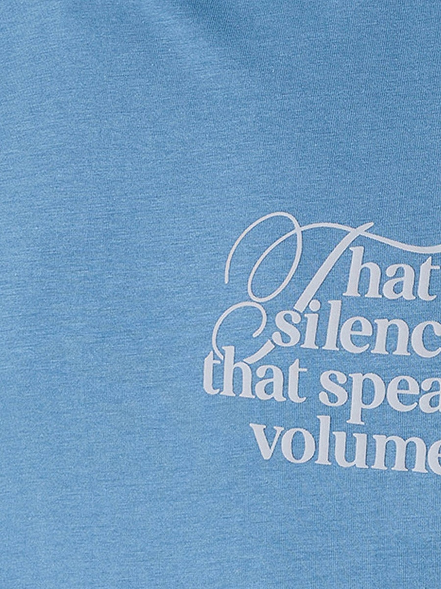 Slim Fit Crew Neck Slogan Print T-Shirt