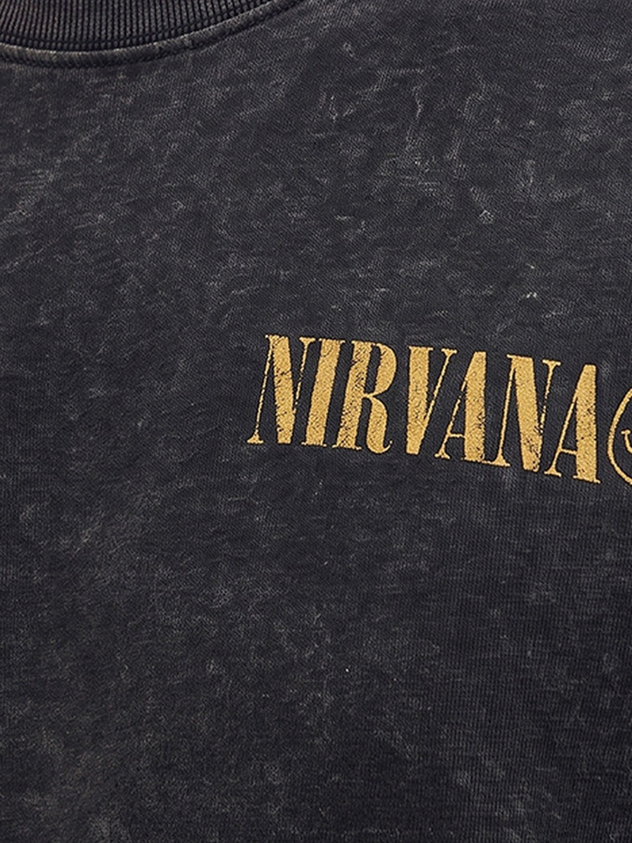 Nirvana Regular Fit Crew Neck Short Sleeves Printed T-Shirt