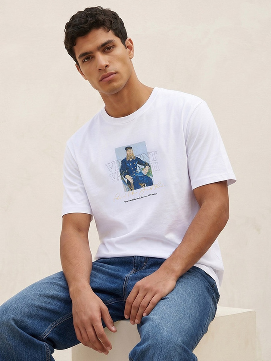 Van Gogh Regular Fit Crew Neck Short Sleeves T-Shirt