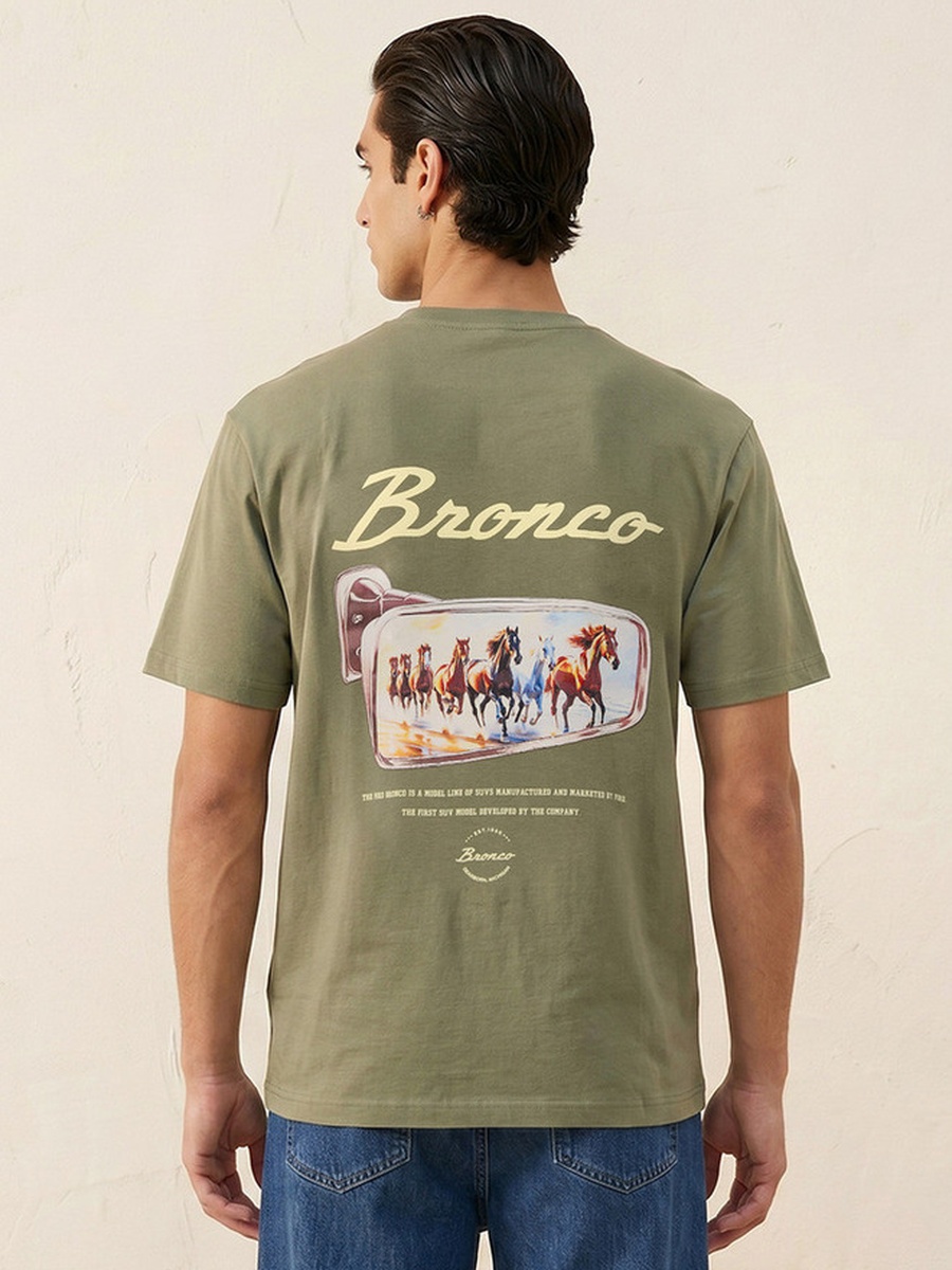 Bronco Regular Fit Crew Neck Short Sleeves T-Shirt