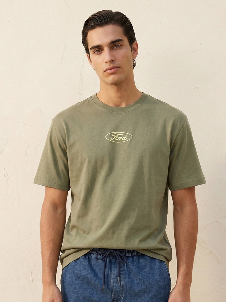 Bronco Regular Fit Crew Neck Short Sleeves T-Shirt