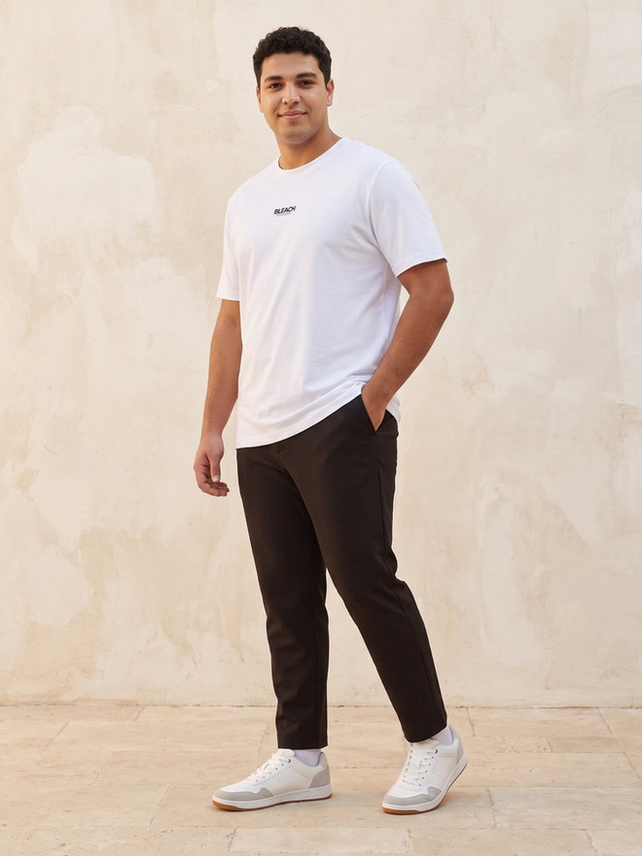 Plus Crew Neck Short Sleeves Graphic Print T-Shirt