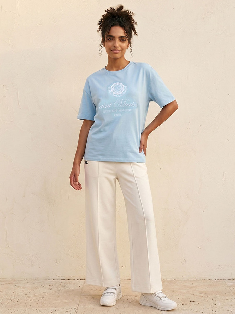 Relaxed Modal T-Shirt with Embroidery