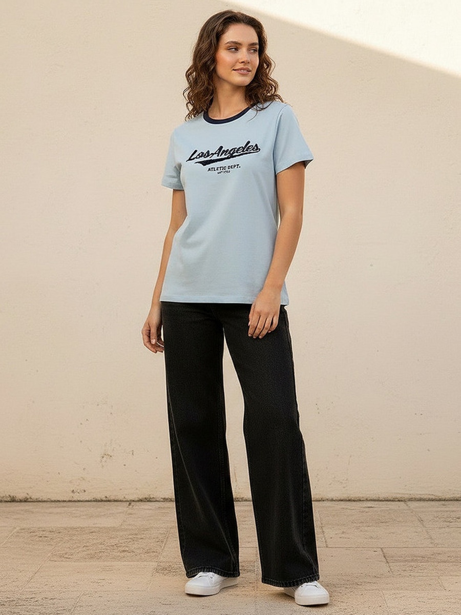 Cotton T-Shirt with Embroidery