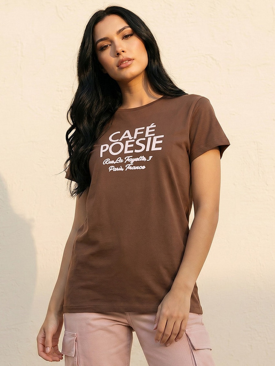 Cotton T-Shirt with Embroidery