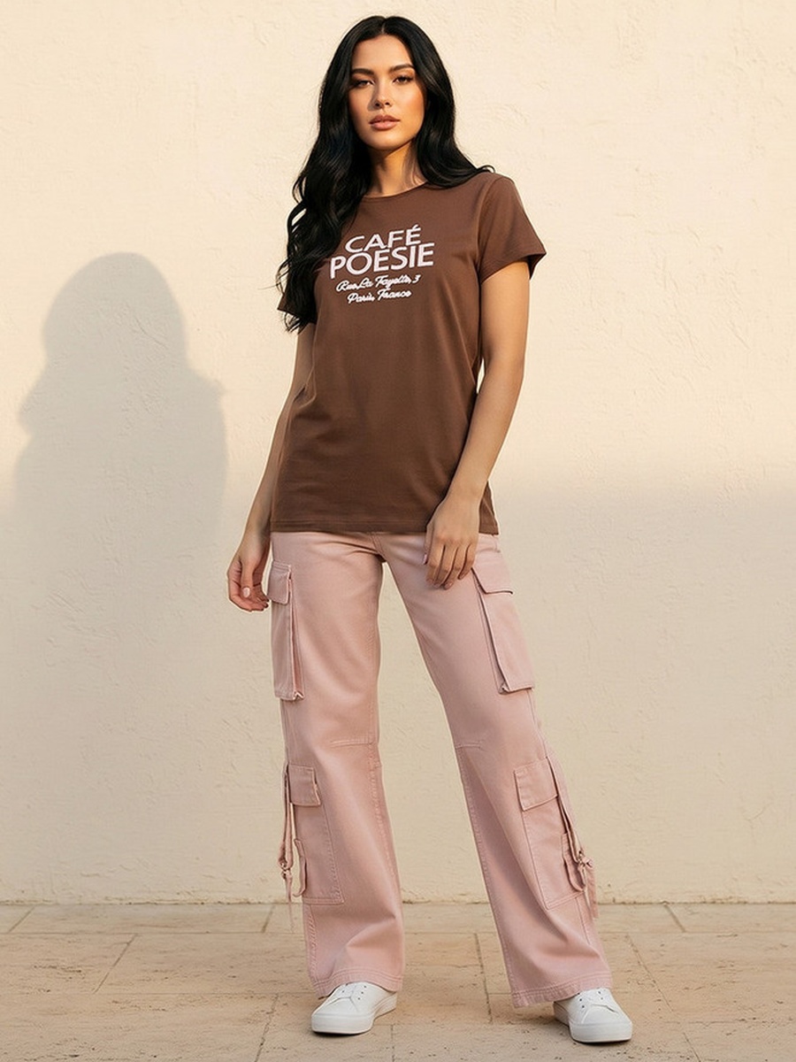 Cotton T-Shirt with Embroidery