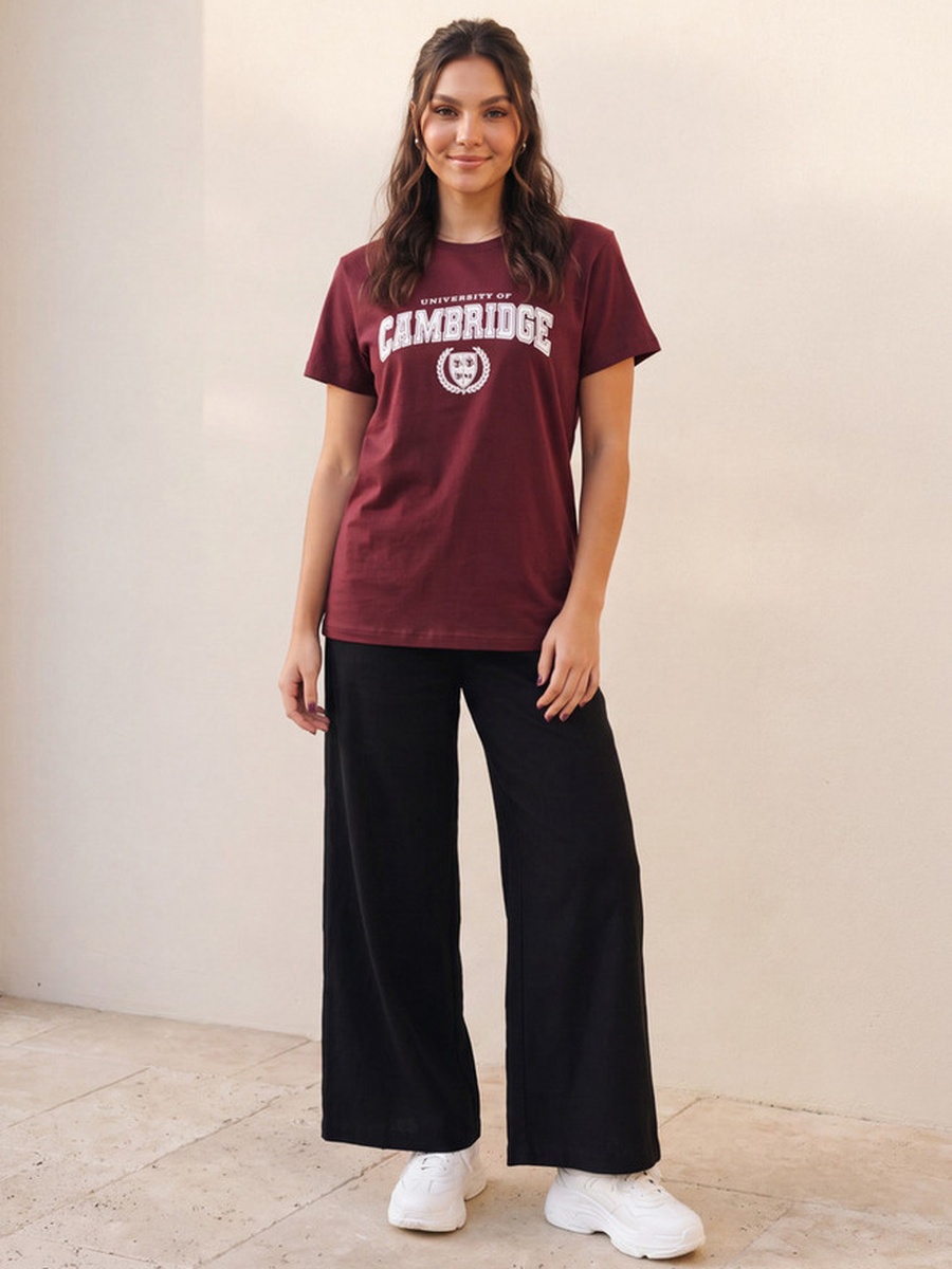 Cotton T-Shirt with Embroidery