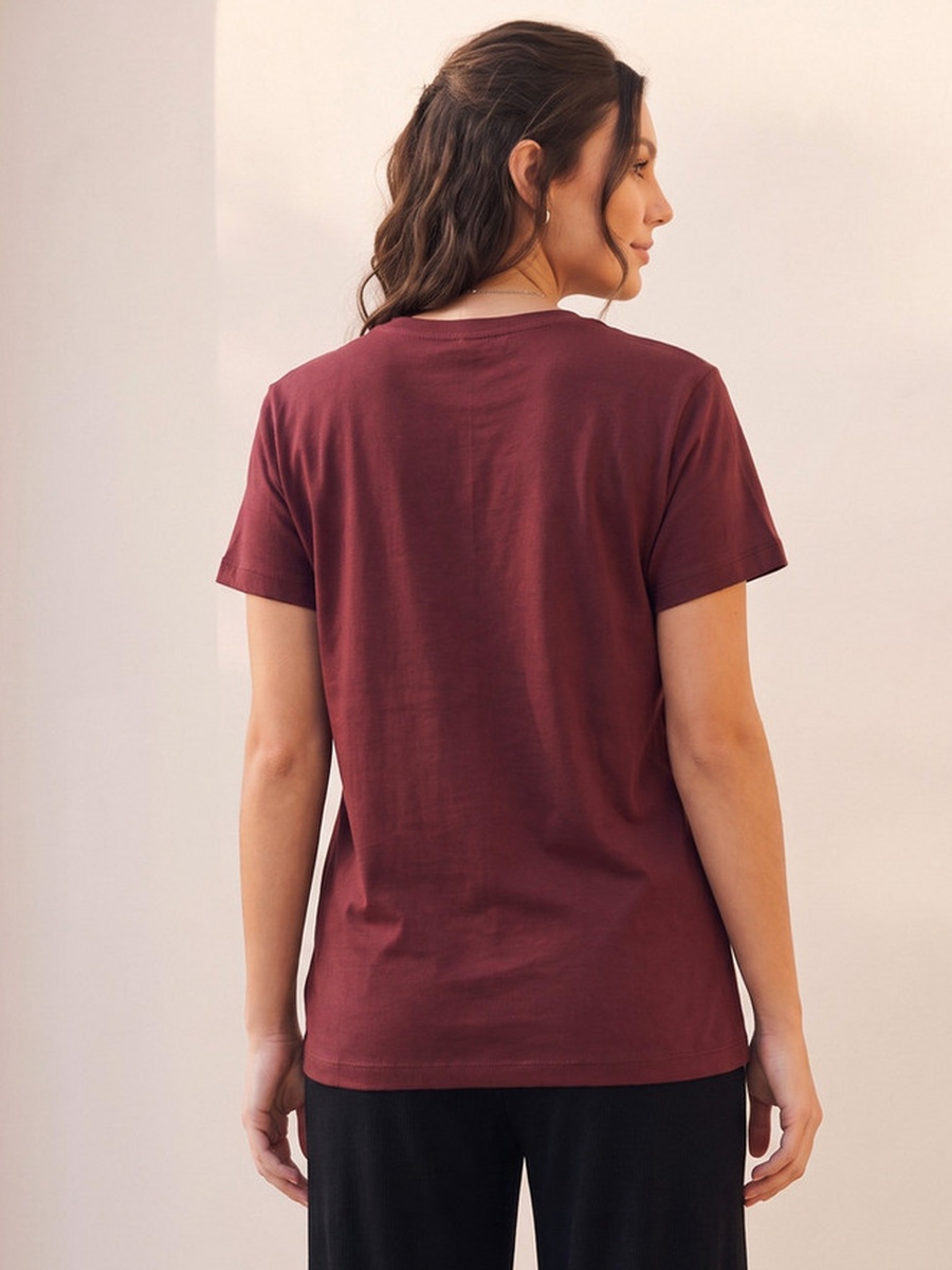 Cotton T-Shirt with Embroidery