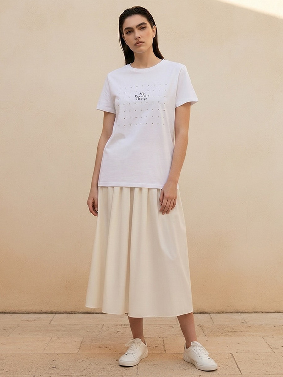 Embellished Cotton T-Shirt