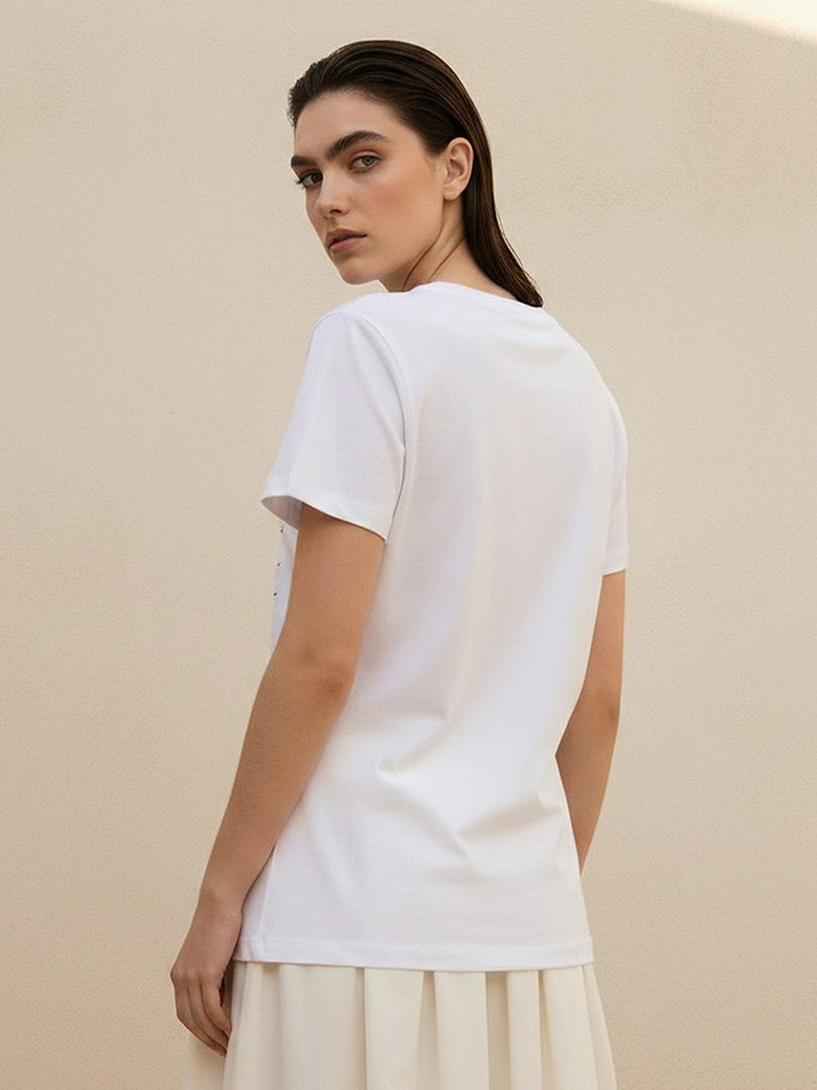 Embellished Cotton T-Shirt