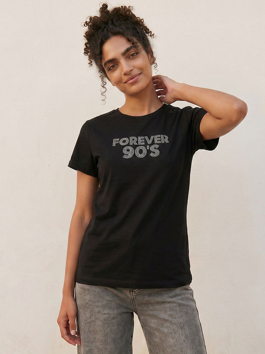 Cotton Embellished T-Shirt