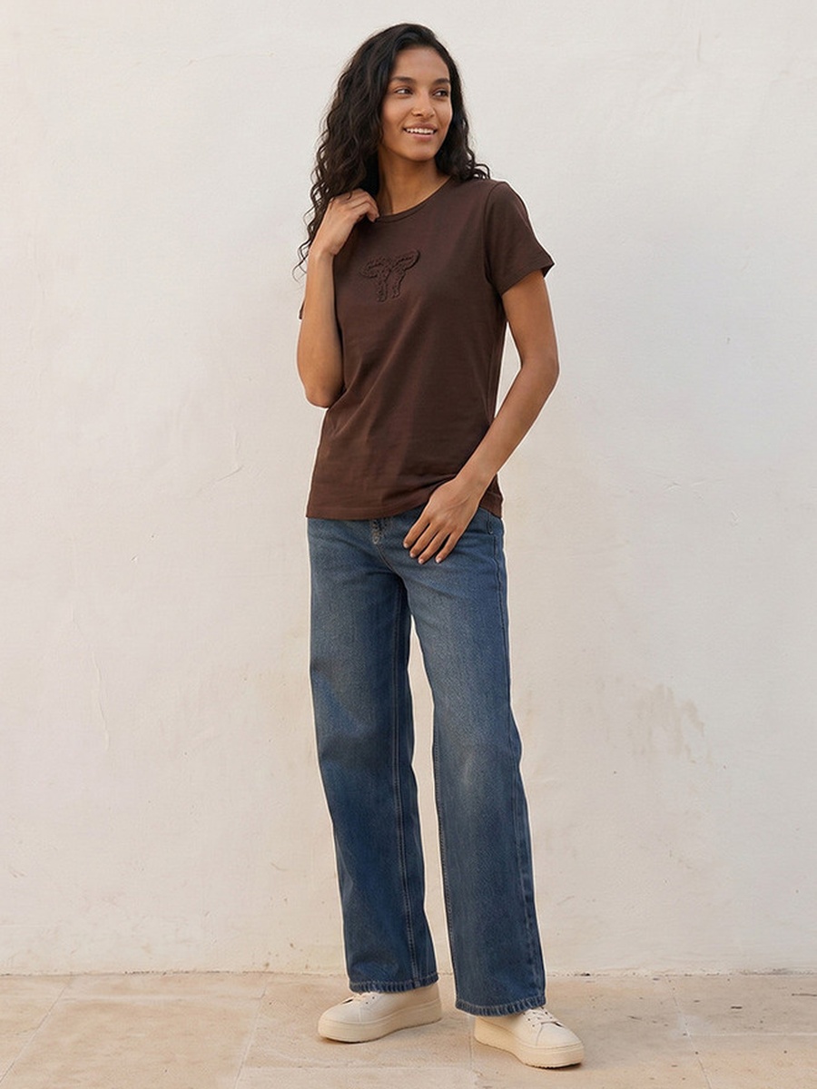 Cotton Applique T-Shirt