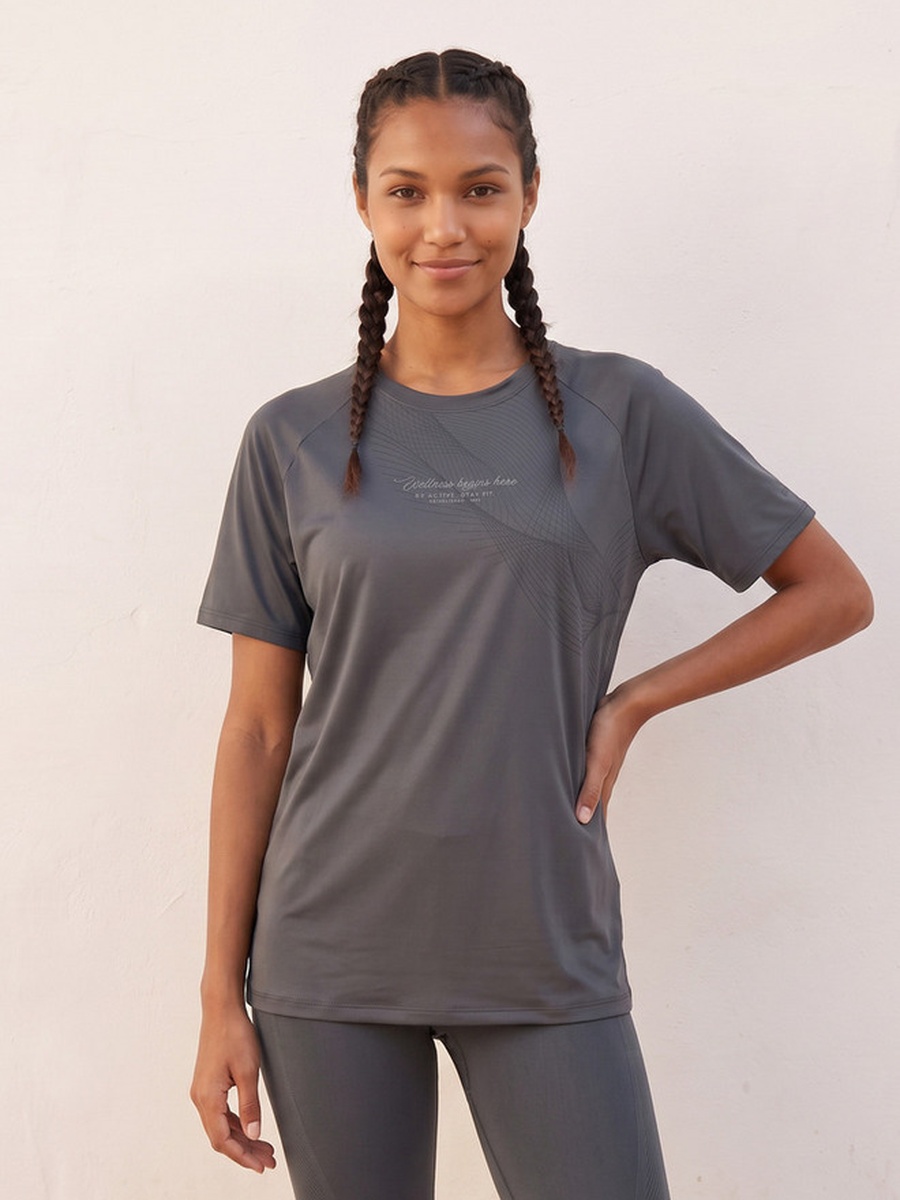 Printed 2 Way Stretch T-Shirt