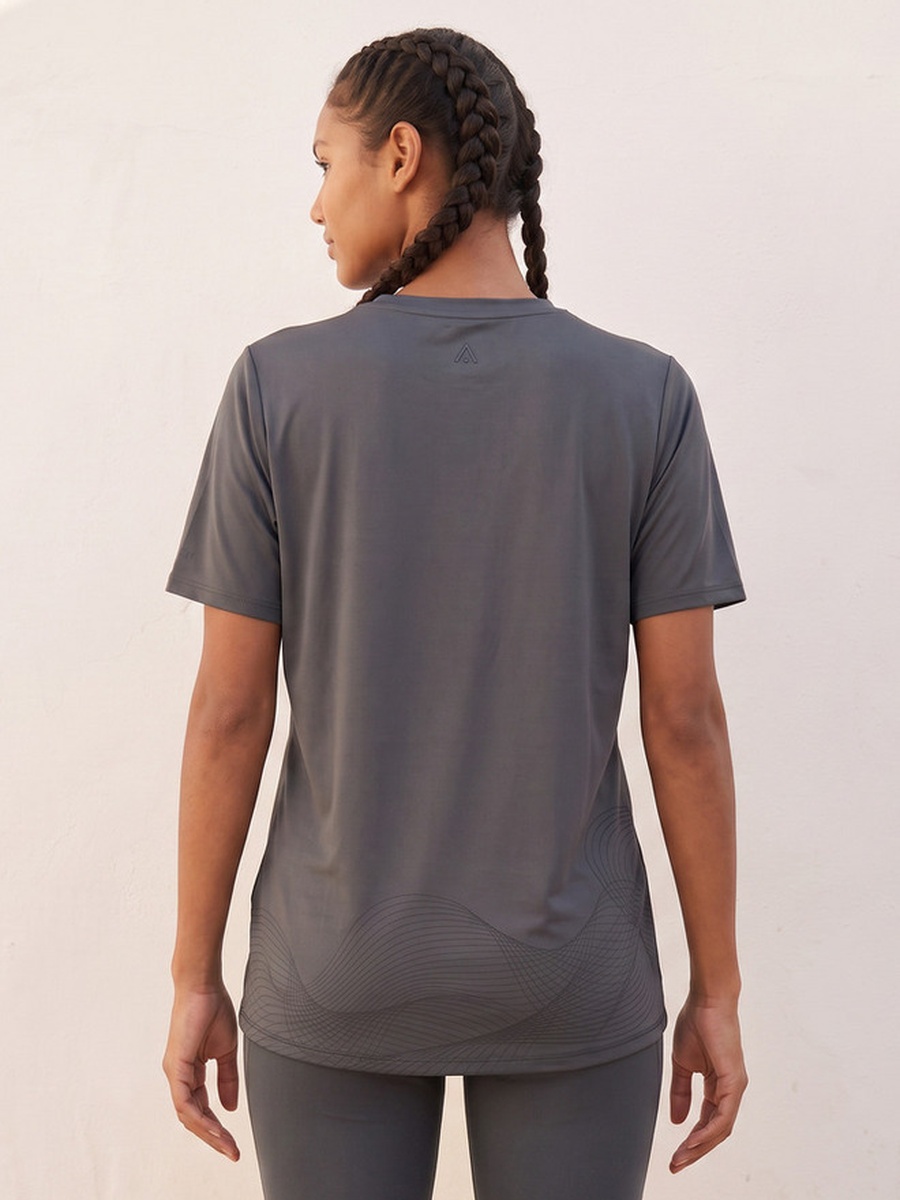 Printed 2 Way Stretch T-Shirt