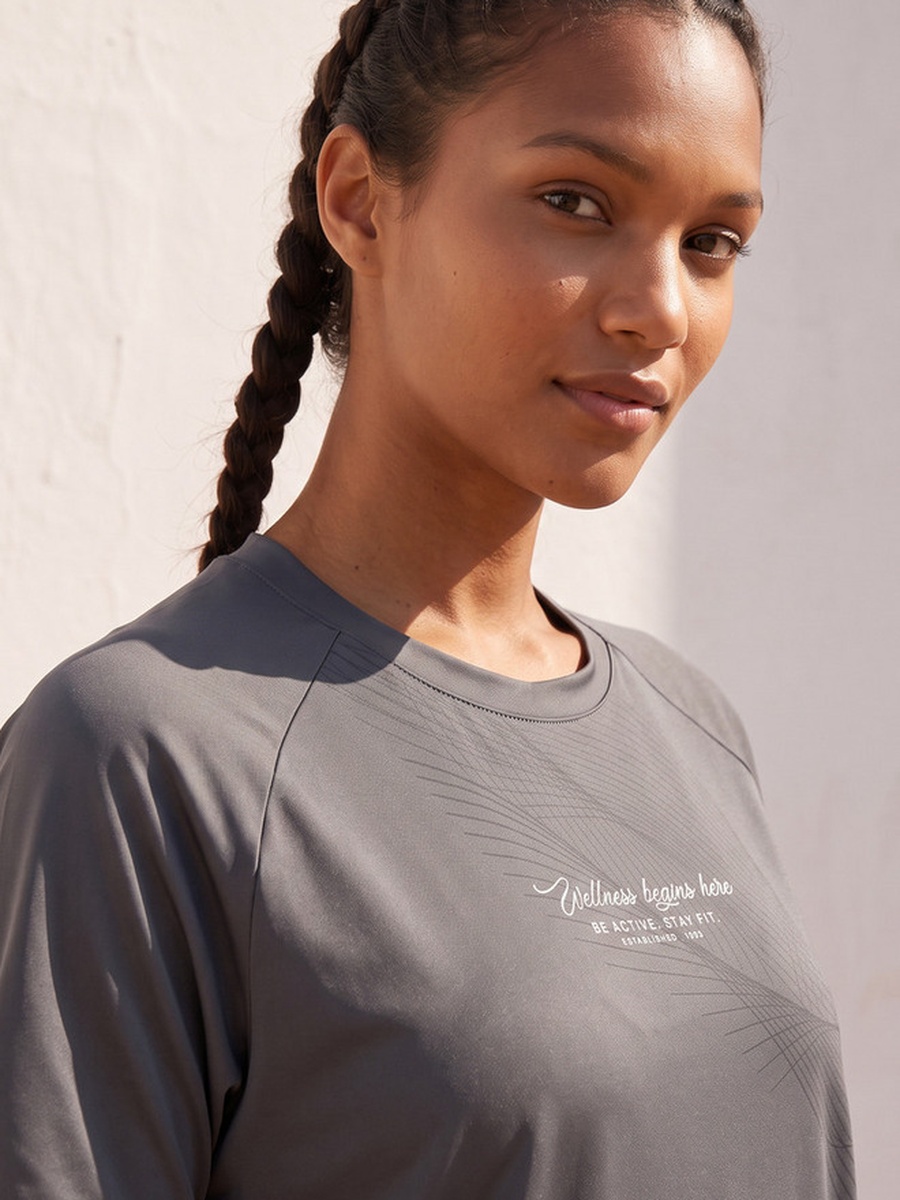 Printed 2 Way Stretch T-Shirt