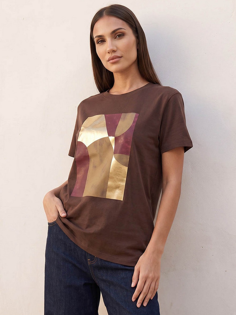 Cotton T-Shirt with Graphic Print